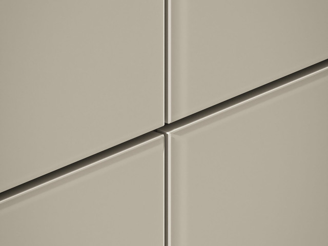 Кухня Häcker AV 5015 Sand Beige / AV 1091 Natural Walnut