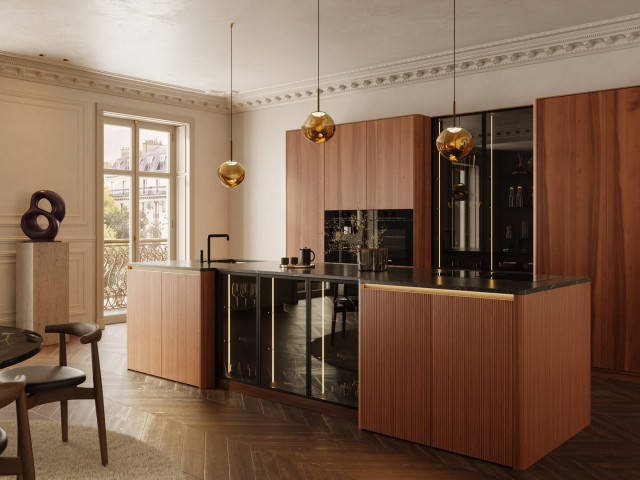 Кухня Häcker AV6023-GL Elegant Walnut