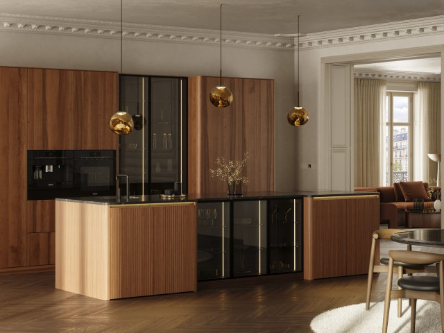 Кухня Häcker AV6023-GL Elegant Walnut