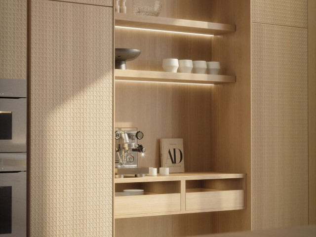 Кухня Häcker AV 6065 / AV 6085-GL Elegant Oak