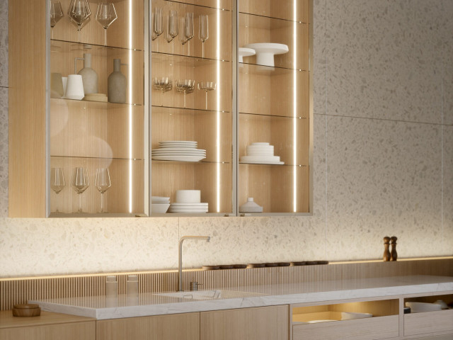 Кухня Häcker AV 6065 / AV 6085-GL Elegant Oak