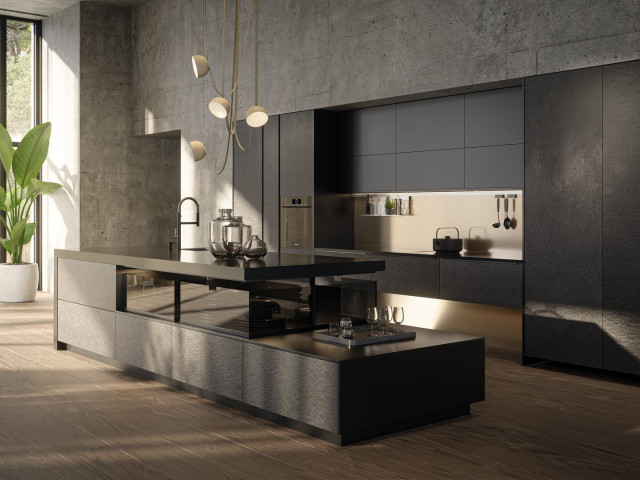 Кухня Häcker AV 7030-GL / AV 5015 Carbon Metallic