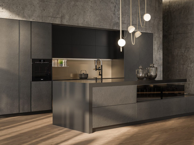 Кухня Häcker AV 7030-GL / AV 5015 Carbon Metallic